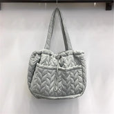 Sac fourre-tout en coton rempli de sac à bandoulière décontracté coréen sac de voyage sac de transport à main de grande capacité pour le bureau